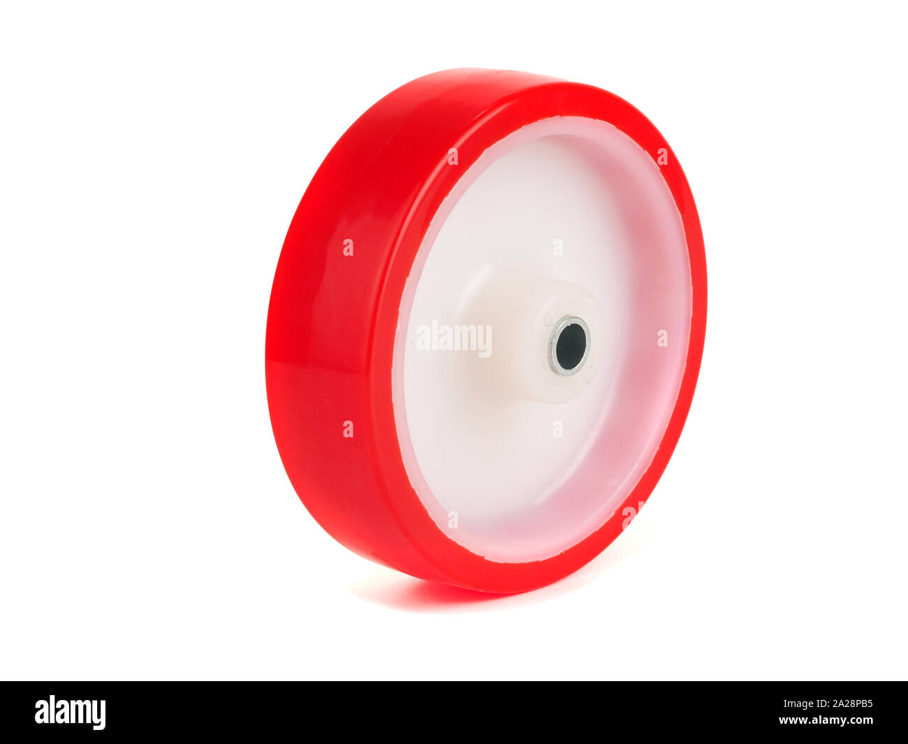 An industrial wheel made of polyurethane Stock Photo