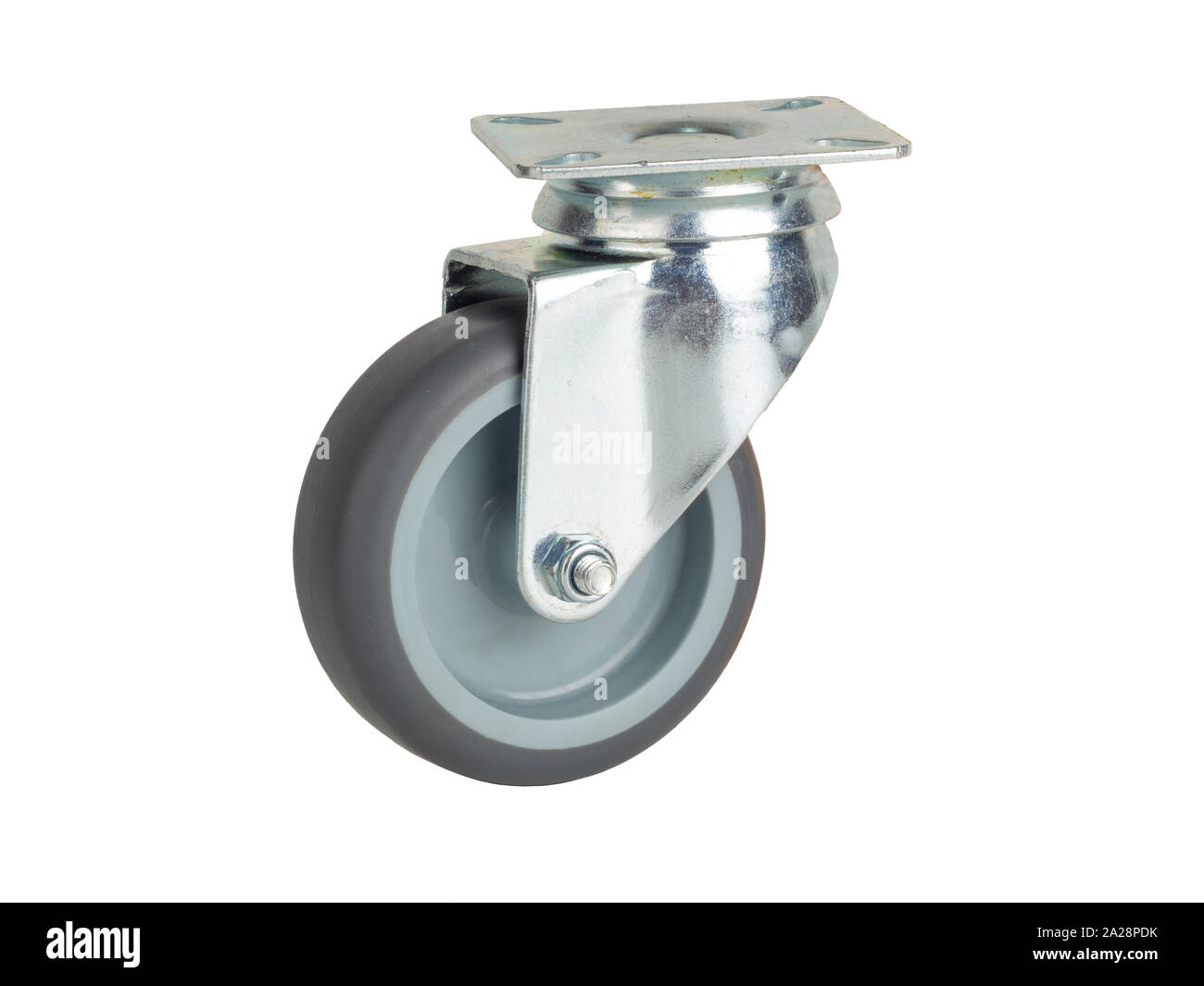 Wheel made of polyamide and gray rubber Stock Photo Alamy