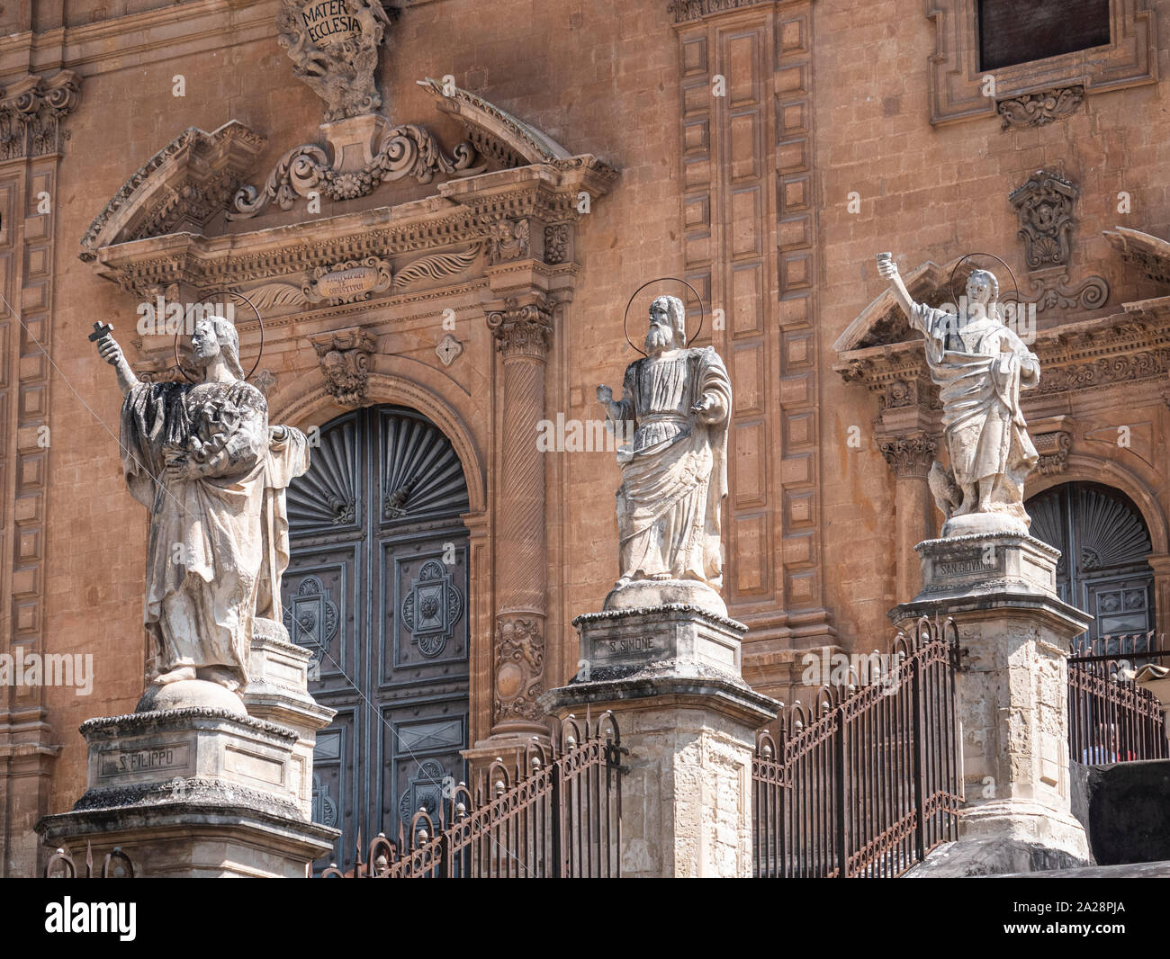 The Church of San Pietro Modica Sicily Stock Photo