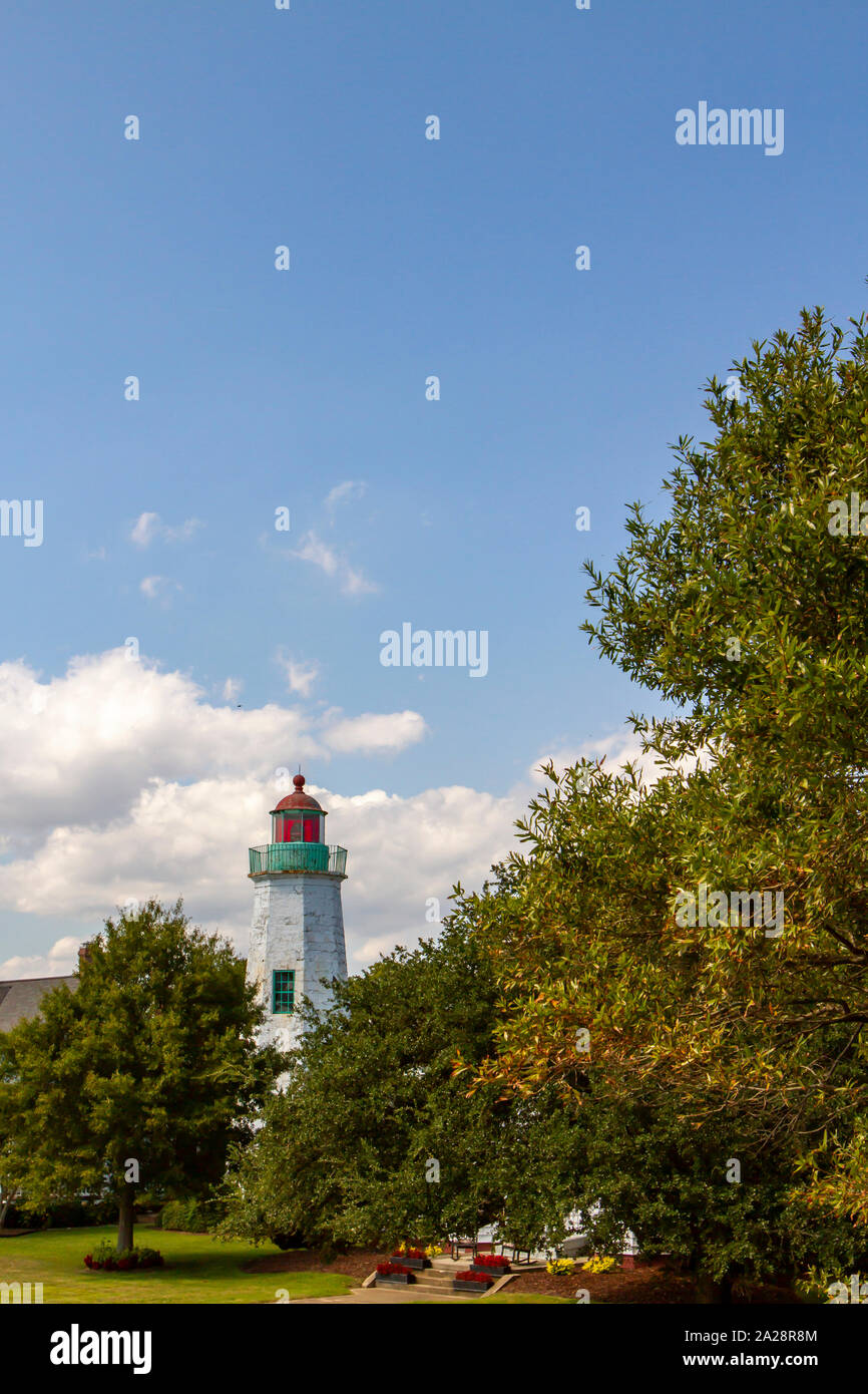 Old Point Comfort Lighthouse in Fort Monroe, Virginia Stock Photo Alamy