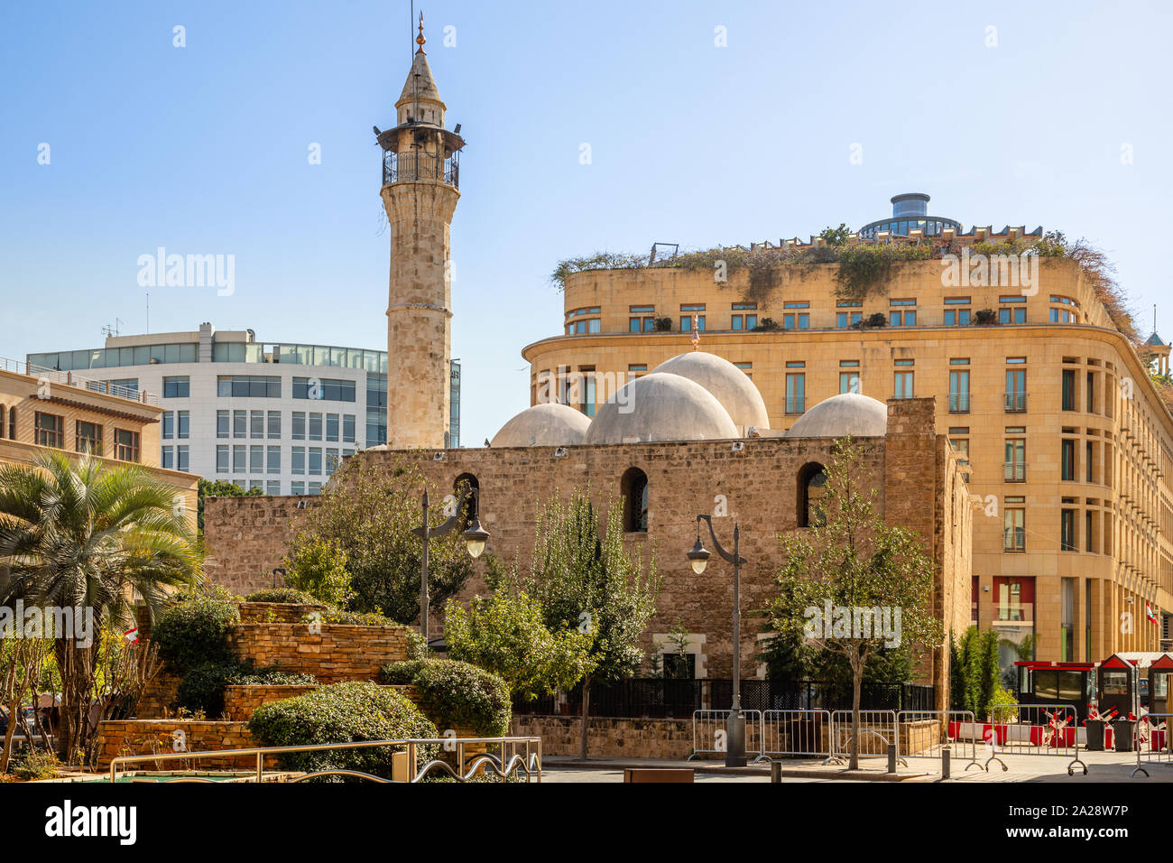 Mansour Assaf Mosque in the center of Beirut, Lebanon Stock Photo