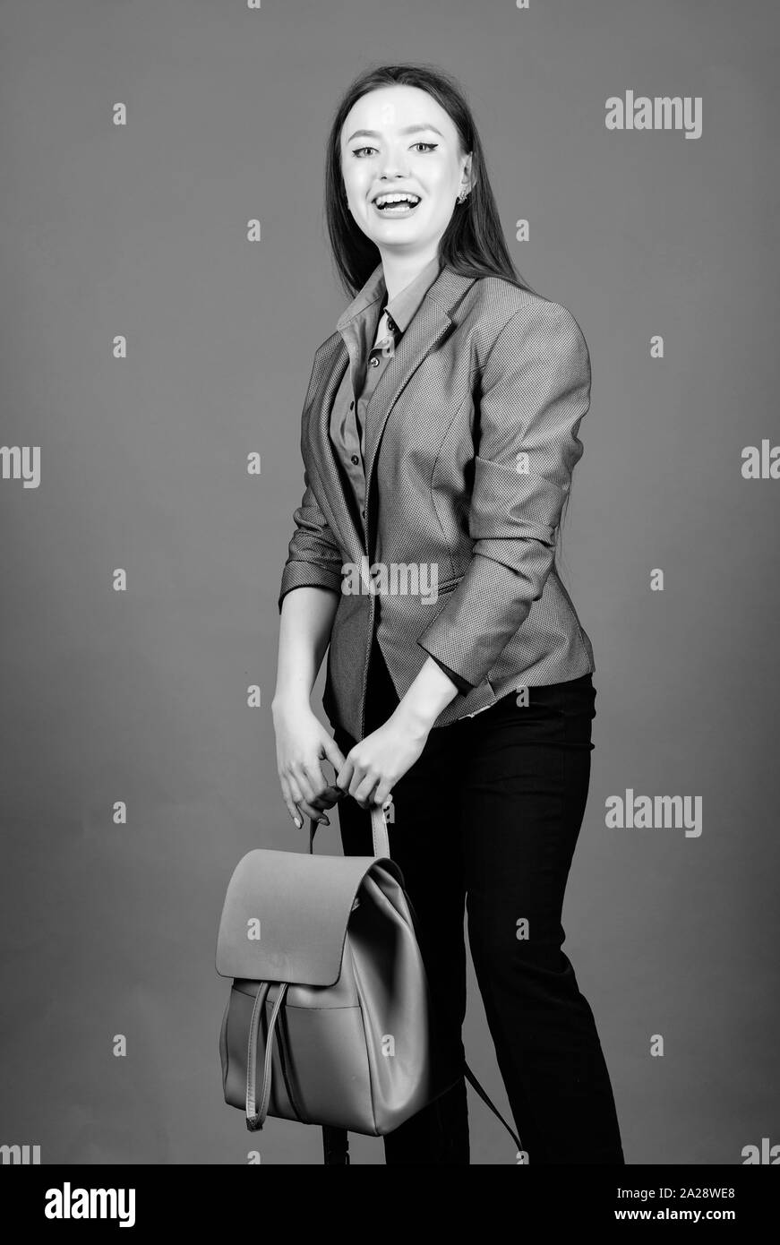 smart leather backpack