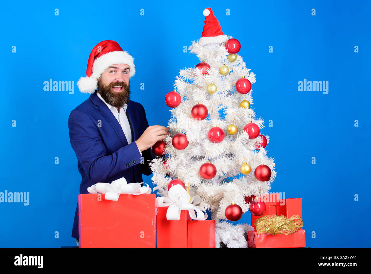 Winter decorations. Tradition concept. December routine. Beautiful