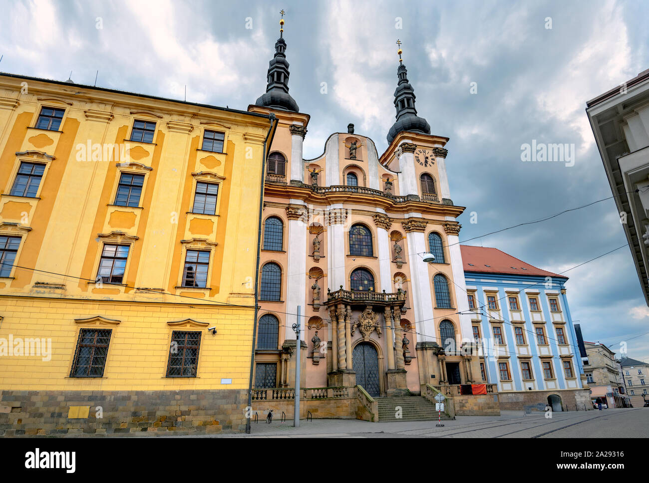Olomouc, Moravia, Czech Republic. Church Our Lady of Snow (Kostel Panny Marie Snezne) Stock Photo