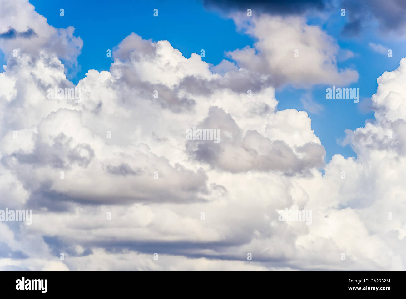 Beautiful blue sky with white clouds background Stock Photo - Alamy