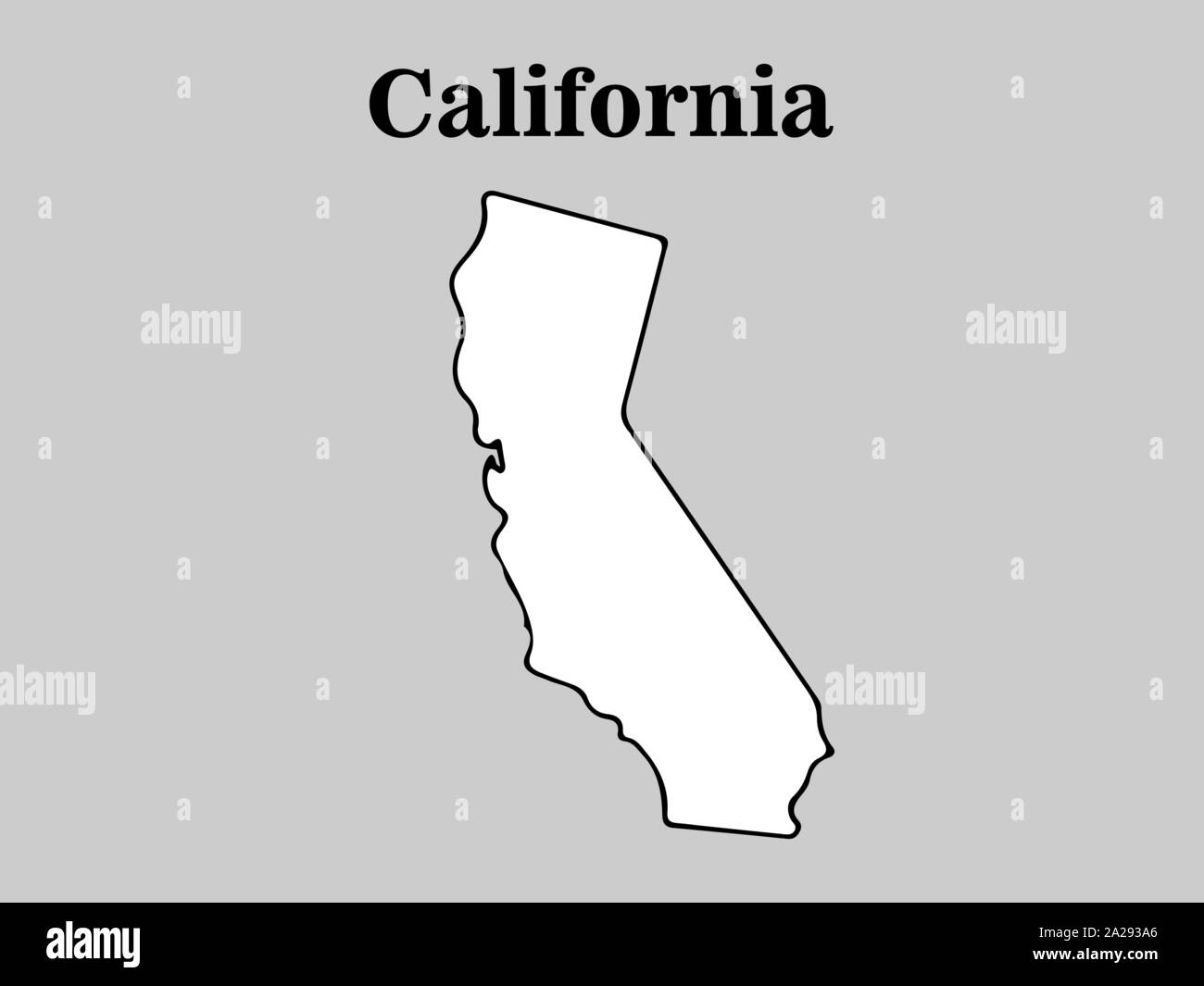 u-s-state-of-california-map-vector-illustration-eps-10-stock-vector