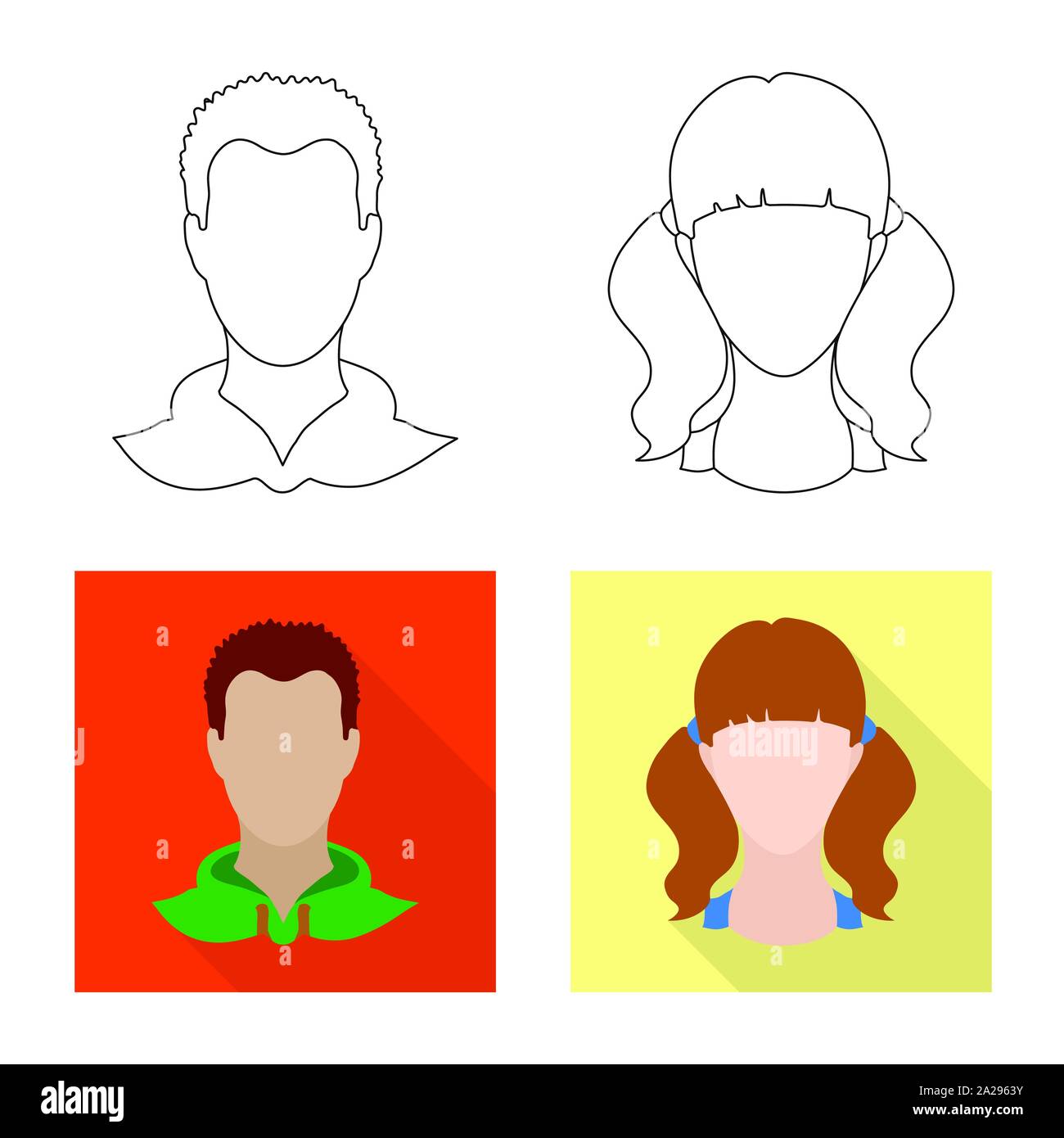 Vector design of professional and photo icon. Set of professional and ...