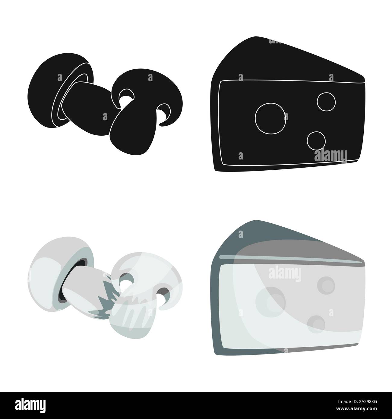 Isolated object of taste and product icon. Collection of taste and ...