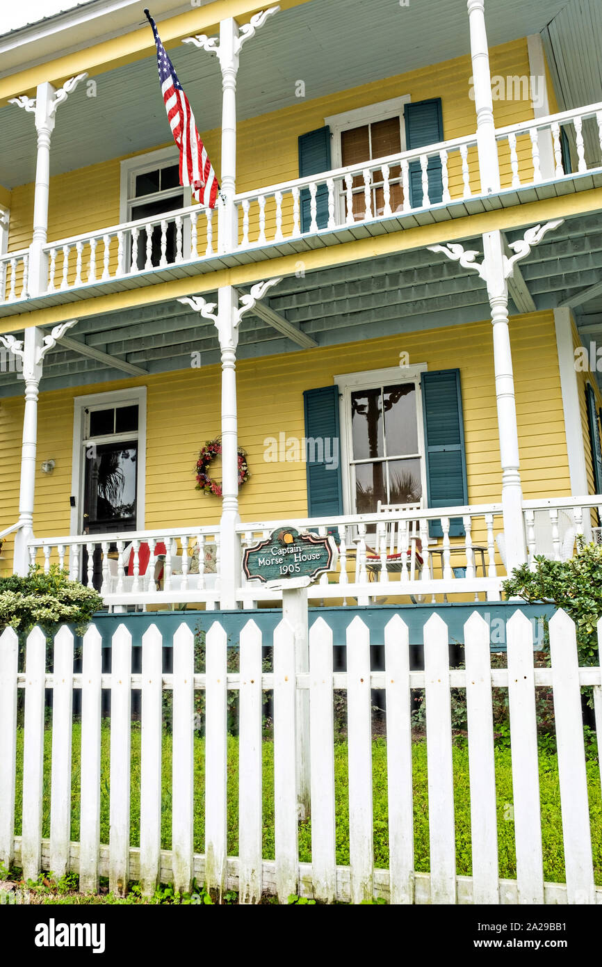The Captain Morse House, a colonial home in the Historic District of St