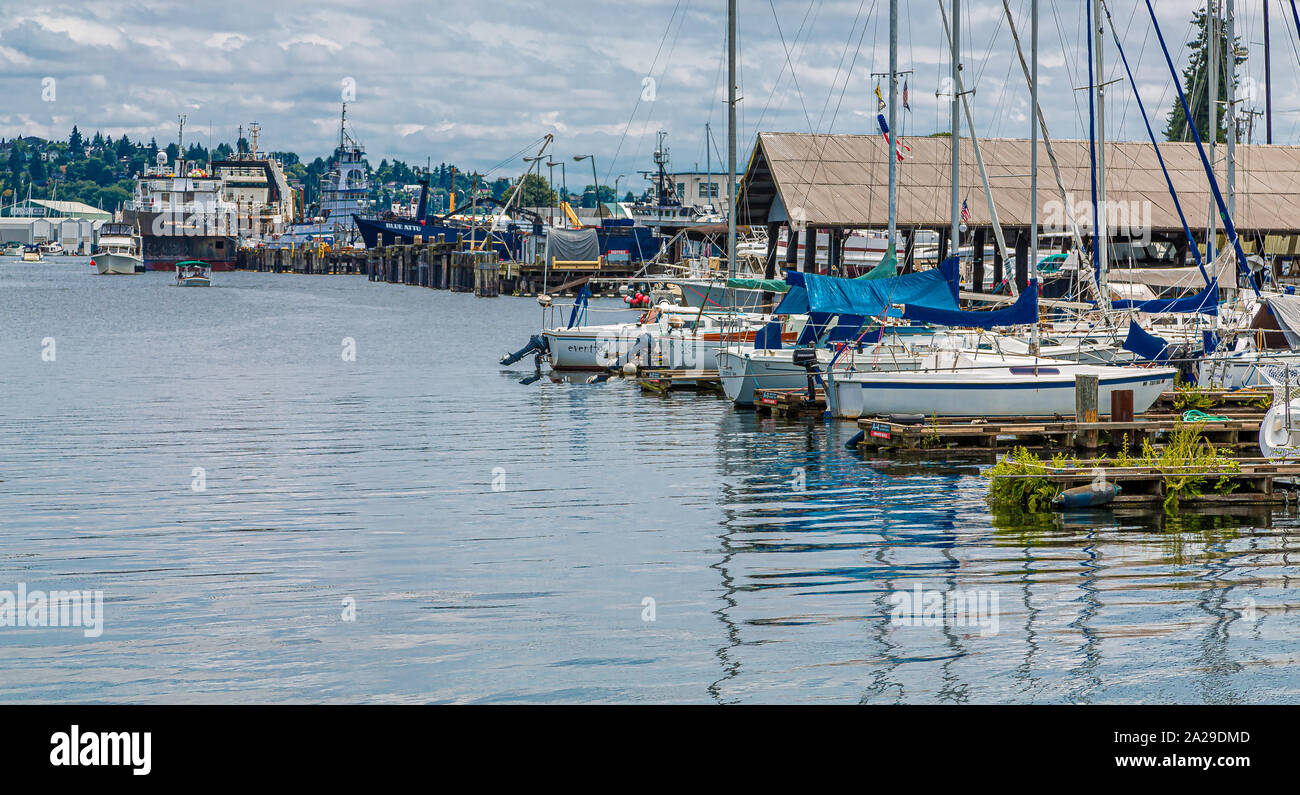 SEATTLE, WASHINGTON July 4, 2019 The Ballard Locks, is a complex of