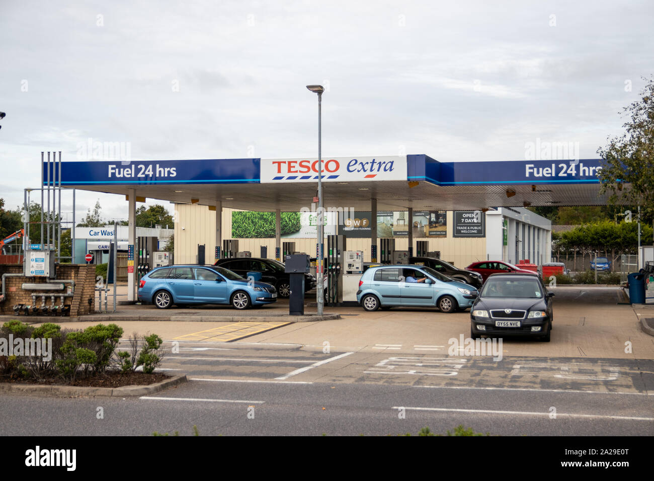 Tesco garage hires stock photography and images Alamy