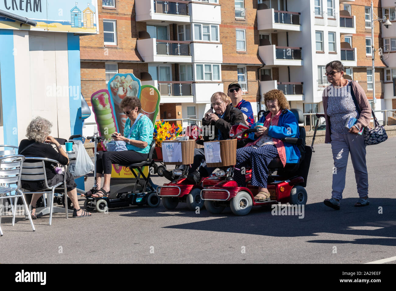 Mobility scooter seaside hi-res stock photography and images - Alamy