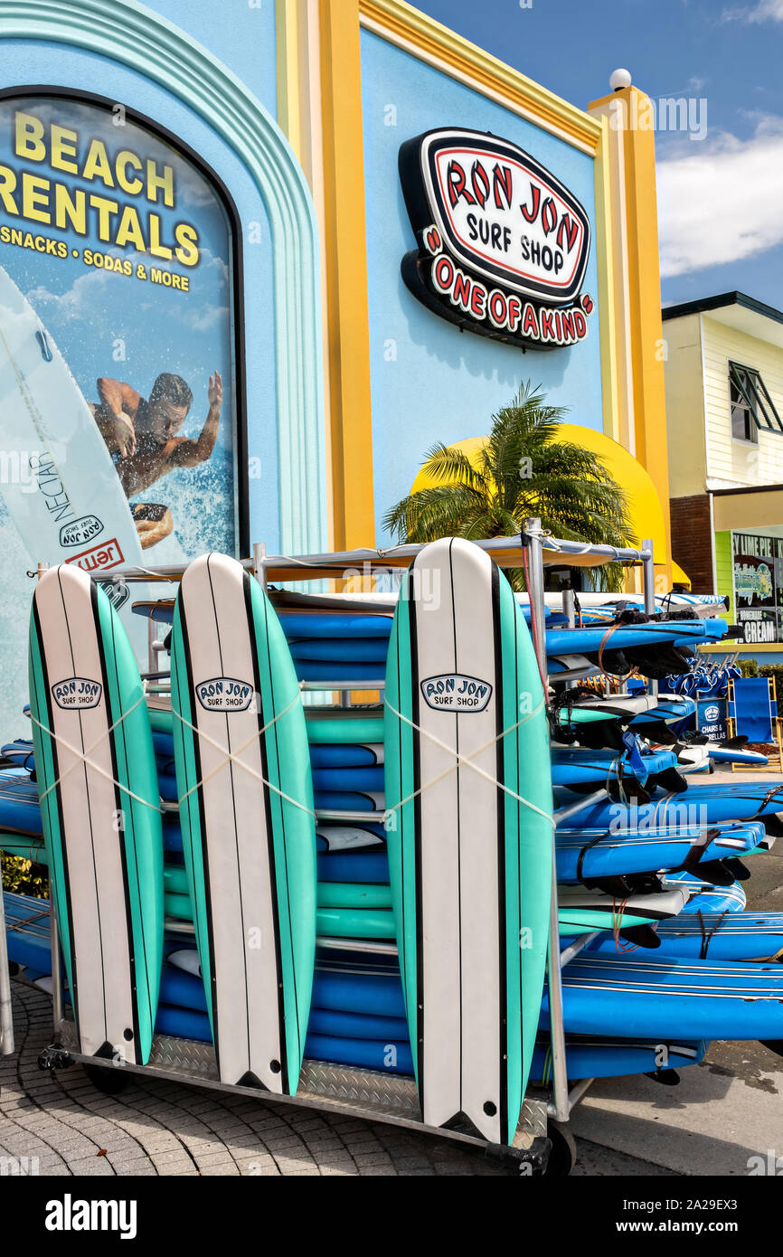 World famous Ron Jon Surf Shop in Cocoa Beach, Florida. Stock Photo