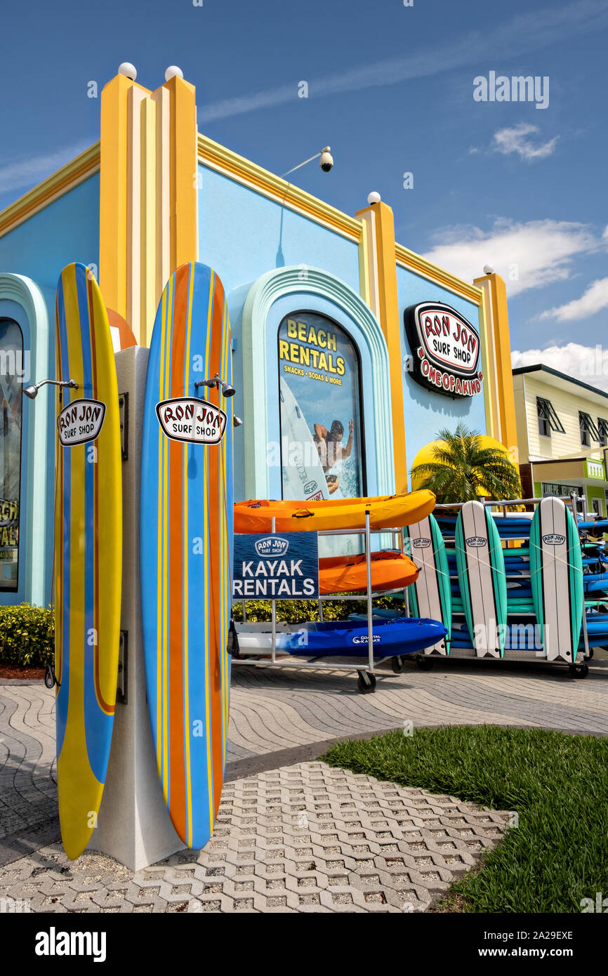 World famous Ron Jon Surf Shop in Cocoa Beach, Florida. Stock Photo