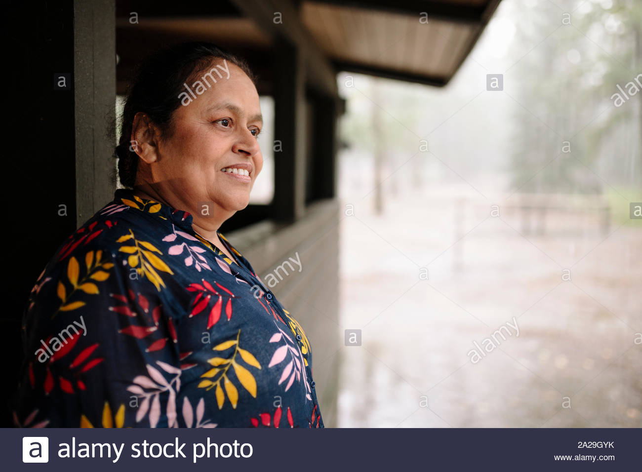 Indian woman smiling hi-res stock photography and images - Alamy