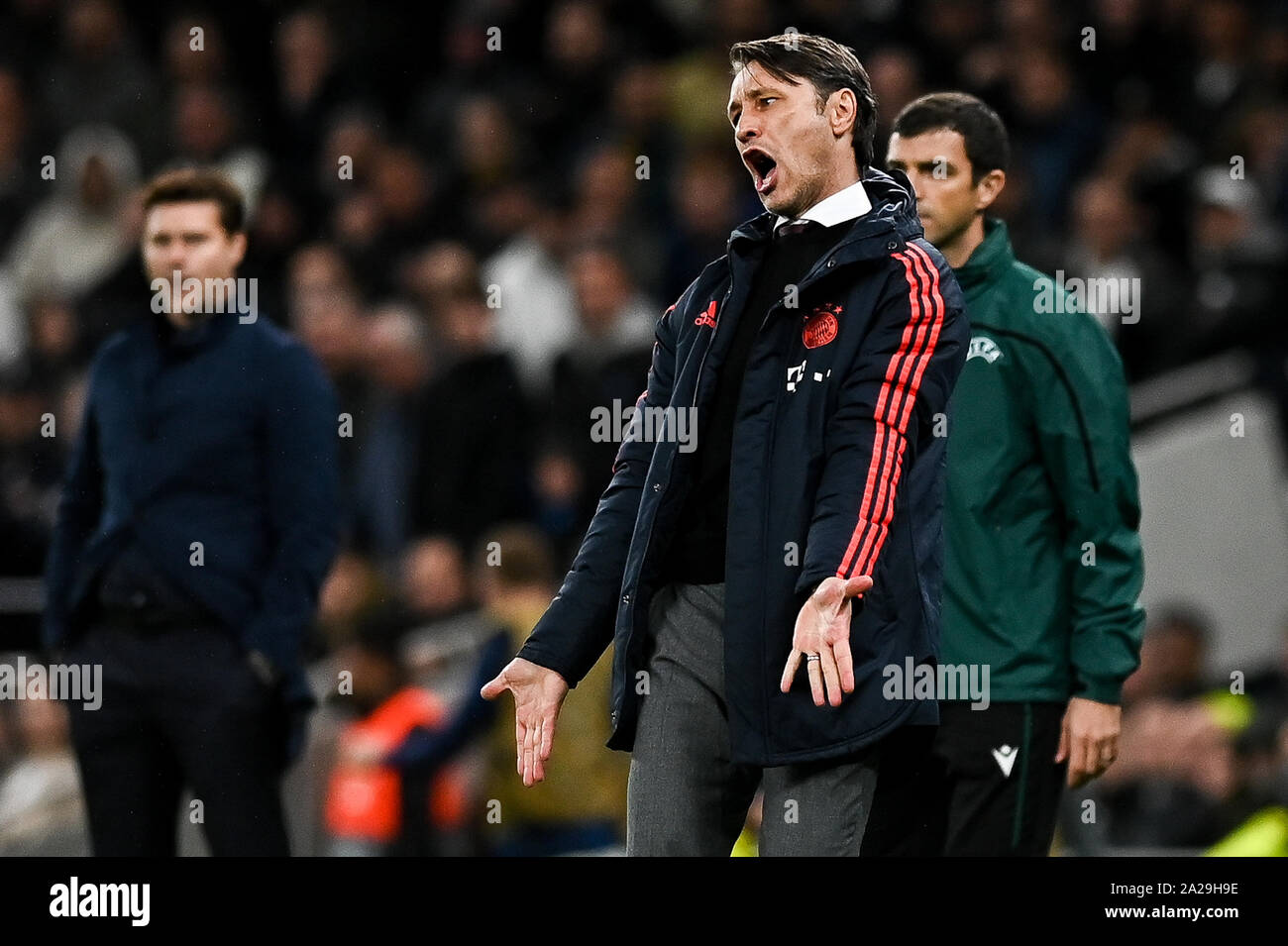 Niko Kovac, head coach of Bayern Munich seen in action during the UEFA  Champions League (Group B) match between Tottenham Hotspur and Bayern  Munich.(Final score; Tottenham Hotspur 2:7 Bayern Munich Stock Photo -