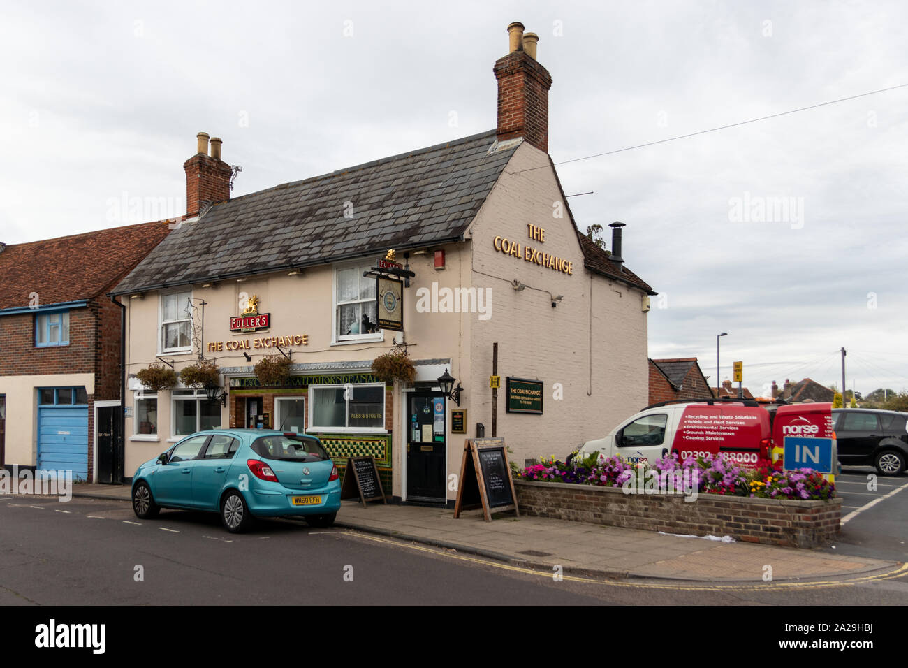 The exterior of the Coal Exchange pub or public house in Emsworth