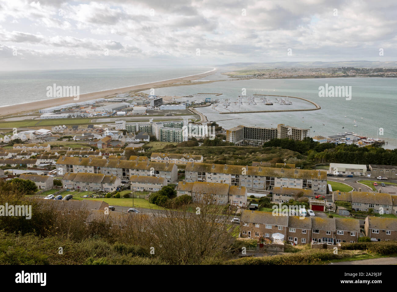 Portland Dorset View Of The Village Of Fortuneswell On The Isle Of portland-dorset-view-of-the-village-of-fortuneswell-on-the-isle-of
