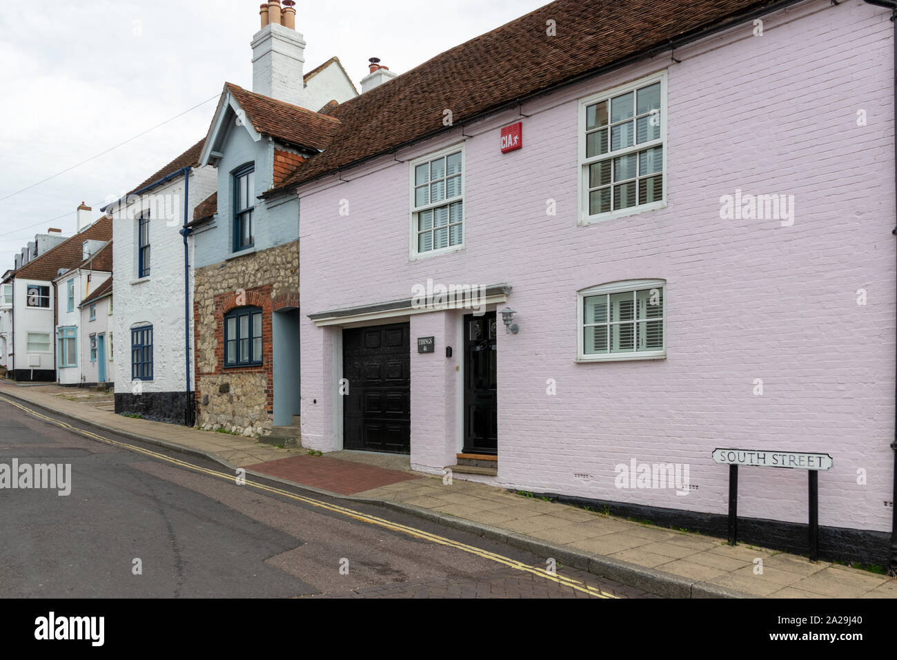 A view of South street in Emsworth Hampshire, A typical row of english