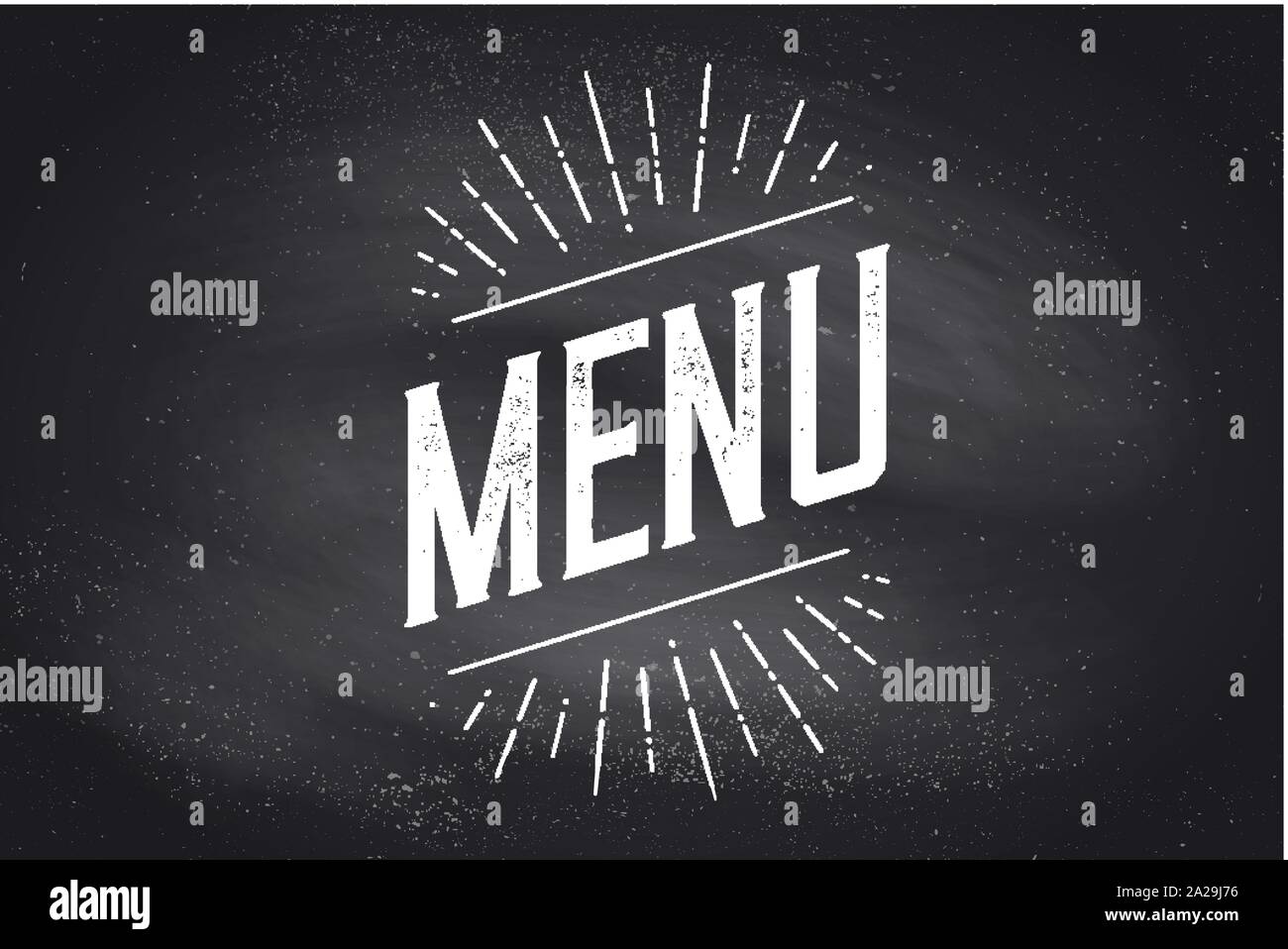 Menu, Lettering. Wall decor, poster, sign, quote Stock Vector Image ...