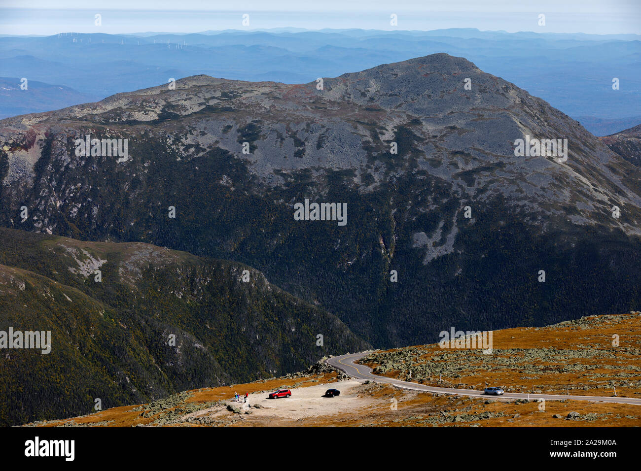 Mount Washington auto road, Mount Washington, New Hampshire, USA Stock