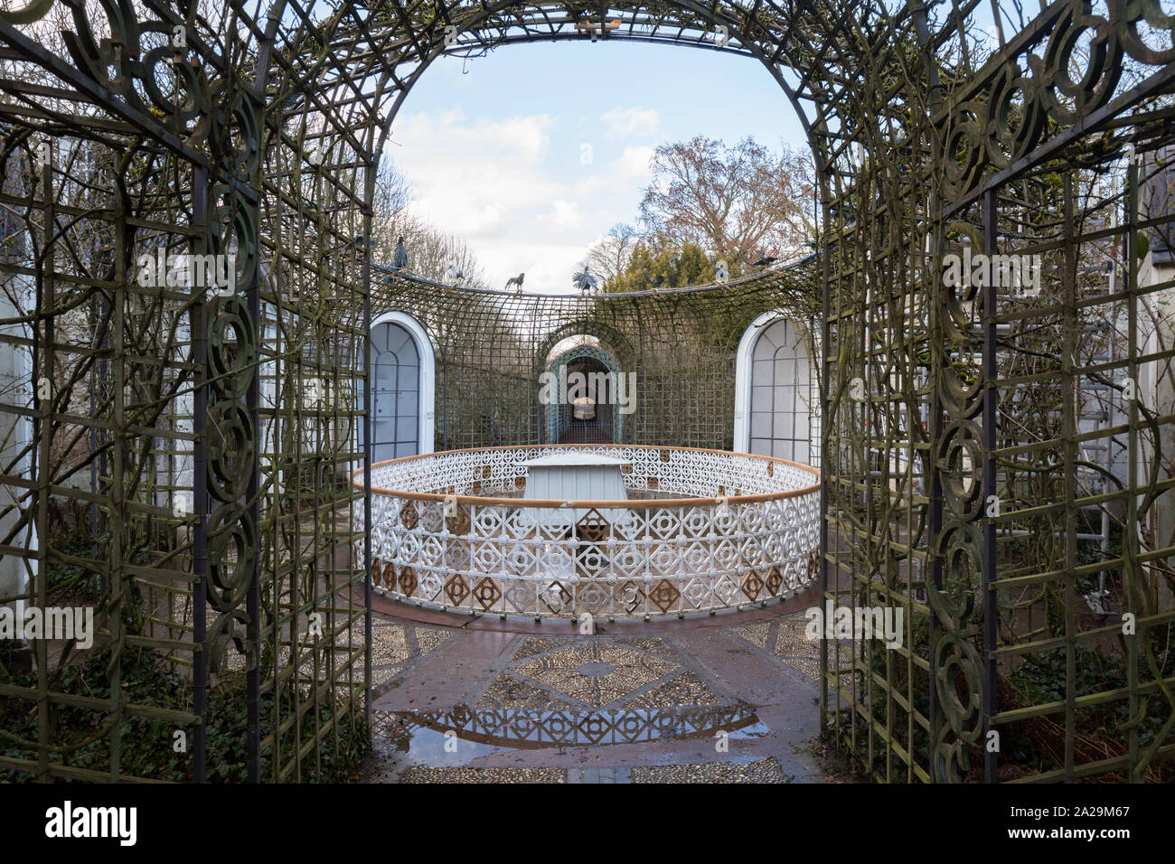 palace garden in Schwetzingen, Germany Stock Photo