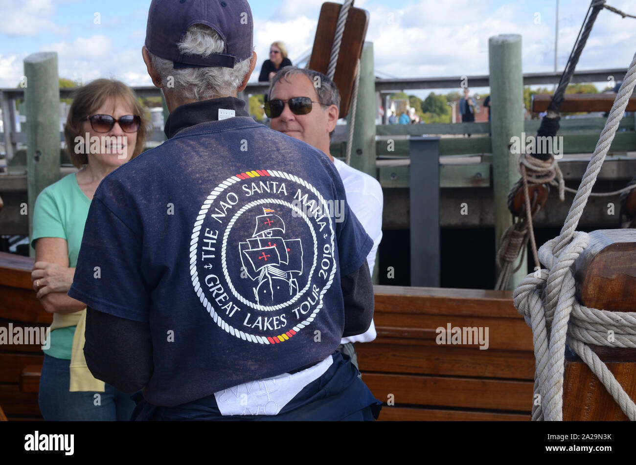 Replica of the Santa Maria ship Stock Photo Alamy