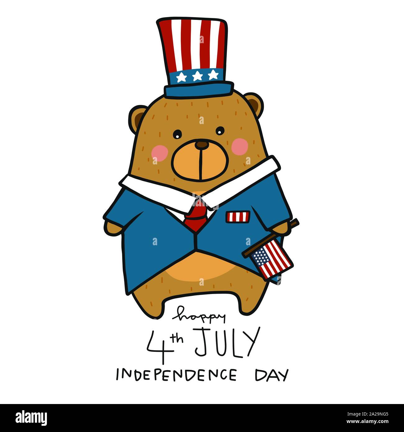 Cute bear 4th July Independence Day cartoon vector illustration Stock Vector Image & Art - Alamy Cute bear 4th July Independence Day cartoon vector illustration Stock Vector Image & Art - Alamy