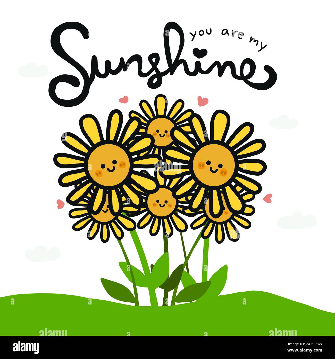 You are my sunshine word and cute sunflower cartoon doodle vector illustration Stock Vector Image & Art - Alamy You are my sunshine word and cute sunflower cartoon doodle vector illustration Stock Vector Image & Art - Alamy