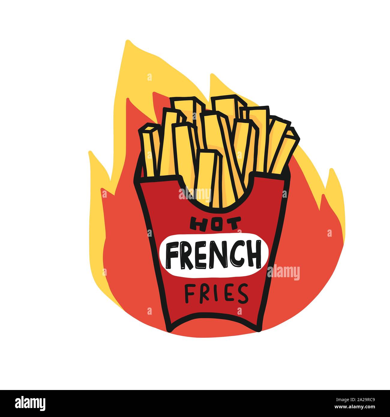 Potato chips vector logo icon hires stock photography and images Alamy