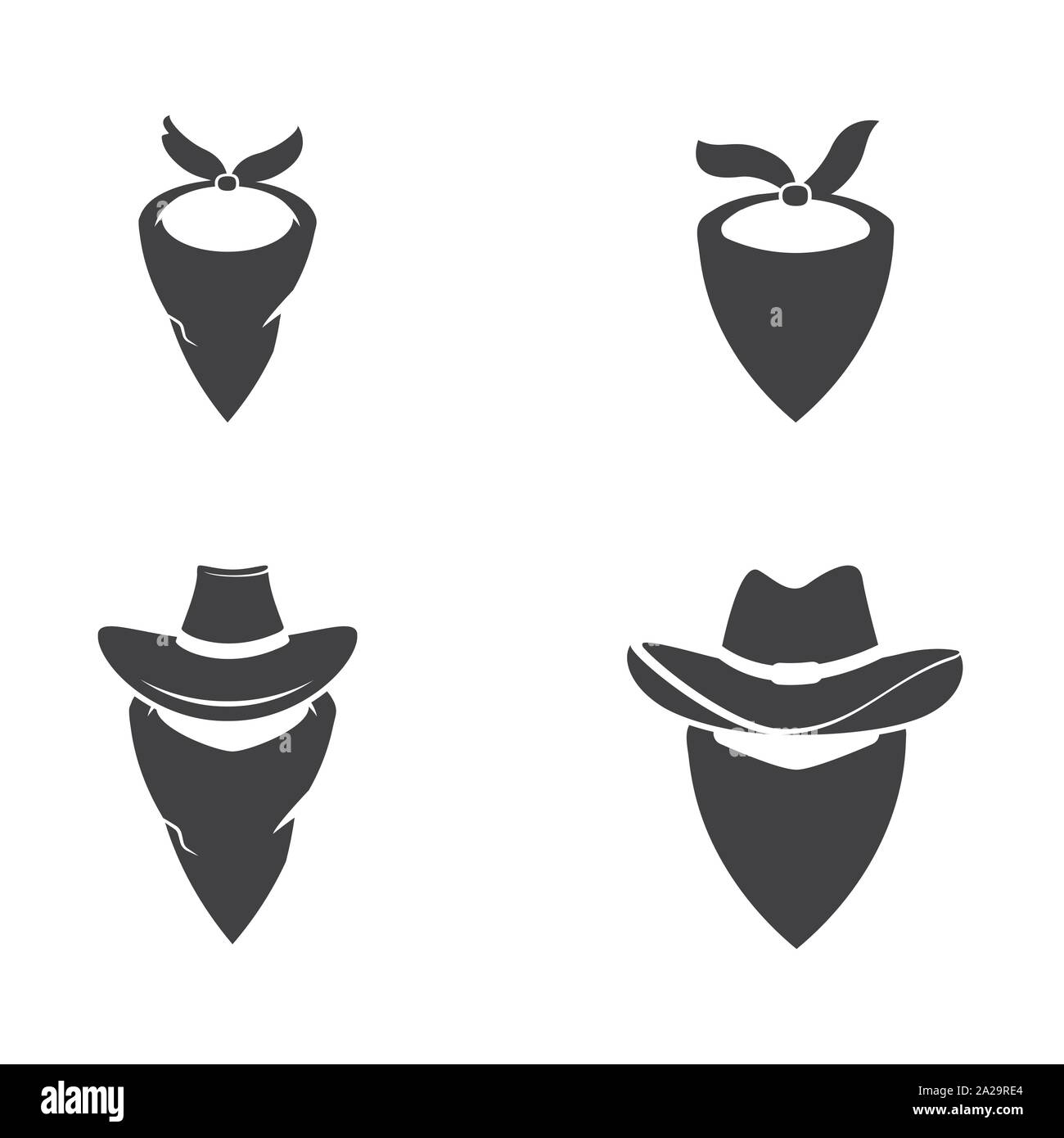Mask West vector icon illustration design template Stock Vector