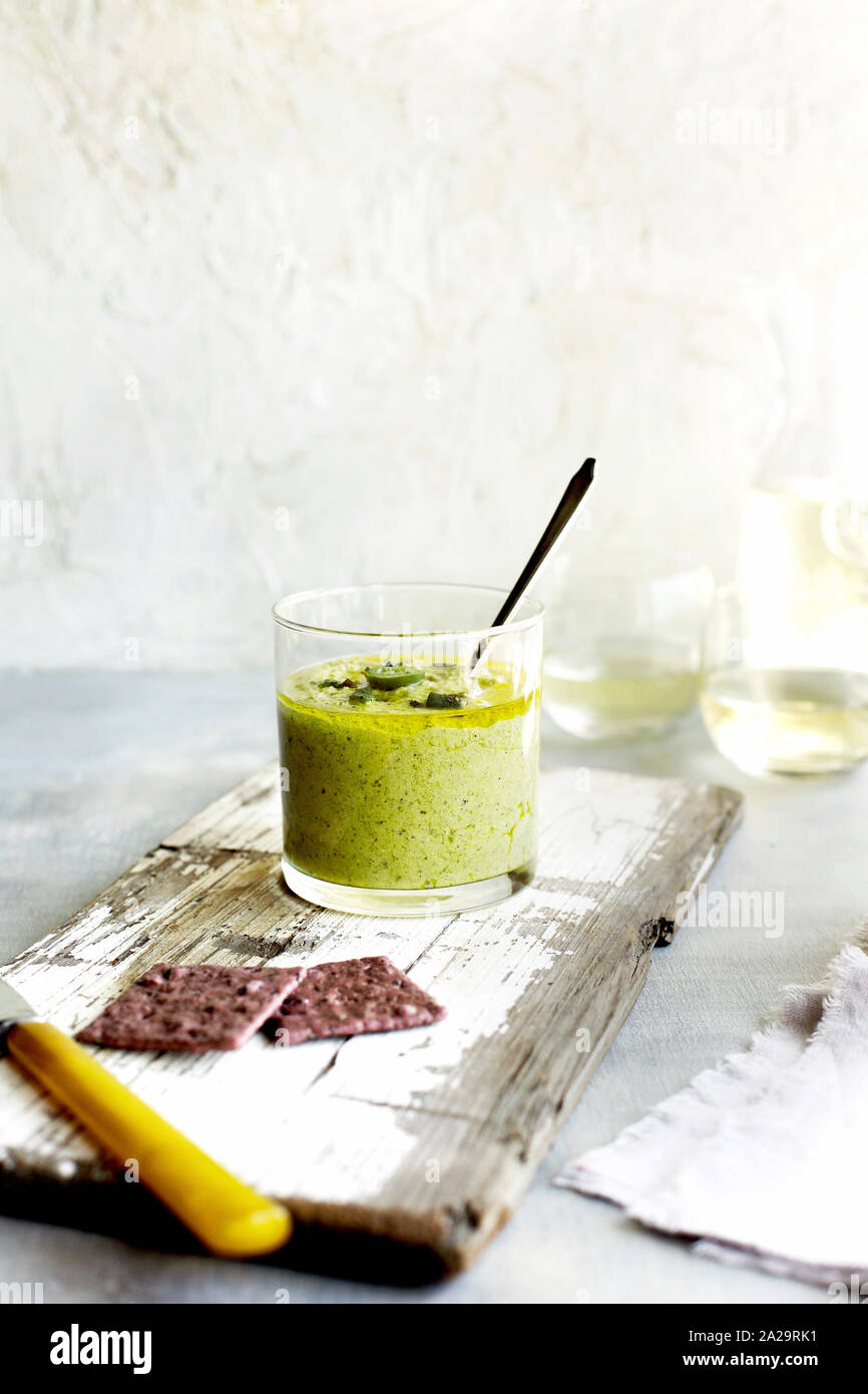 Roasted Jalapeno Pesto Stock Photo Alamy