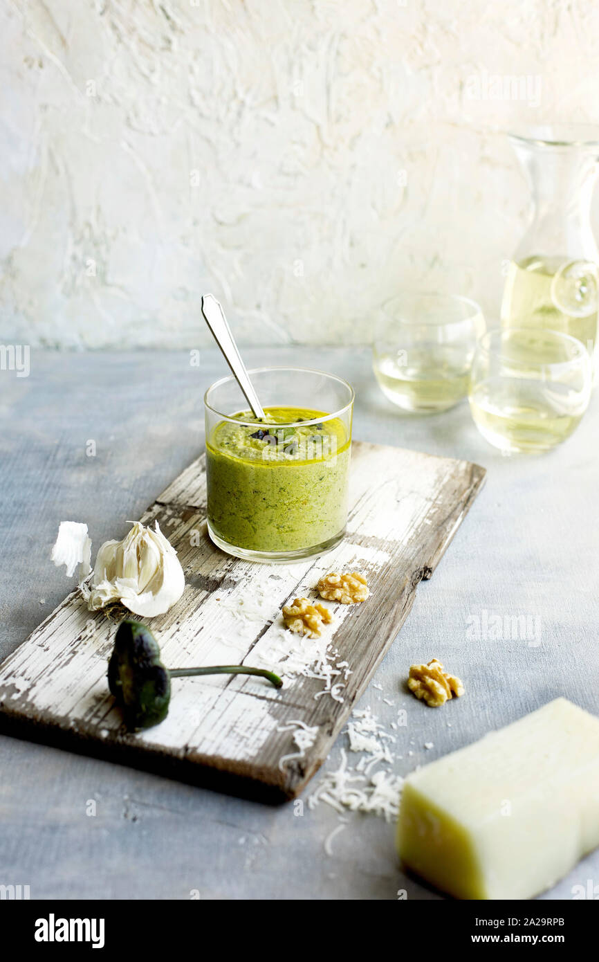 Roasted Jalapeno Pesto Stock Photo Alamy