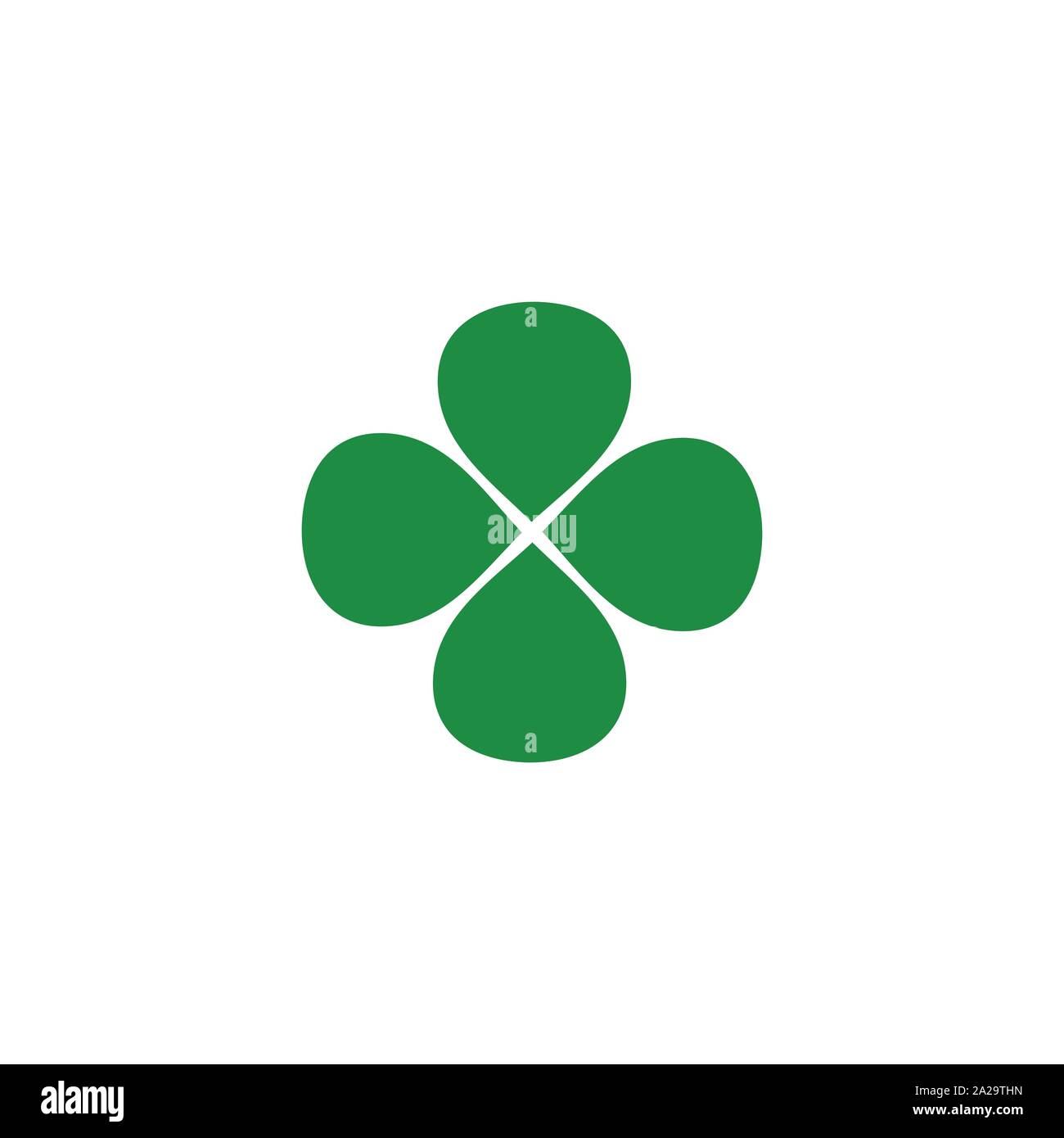 Green Clover Leaf icon Template Design Vector Stock Vector Image & Art ...