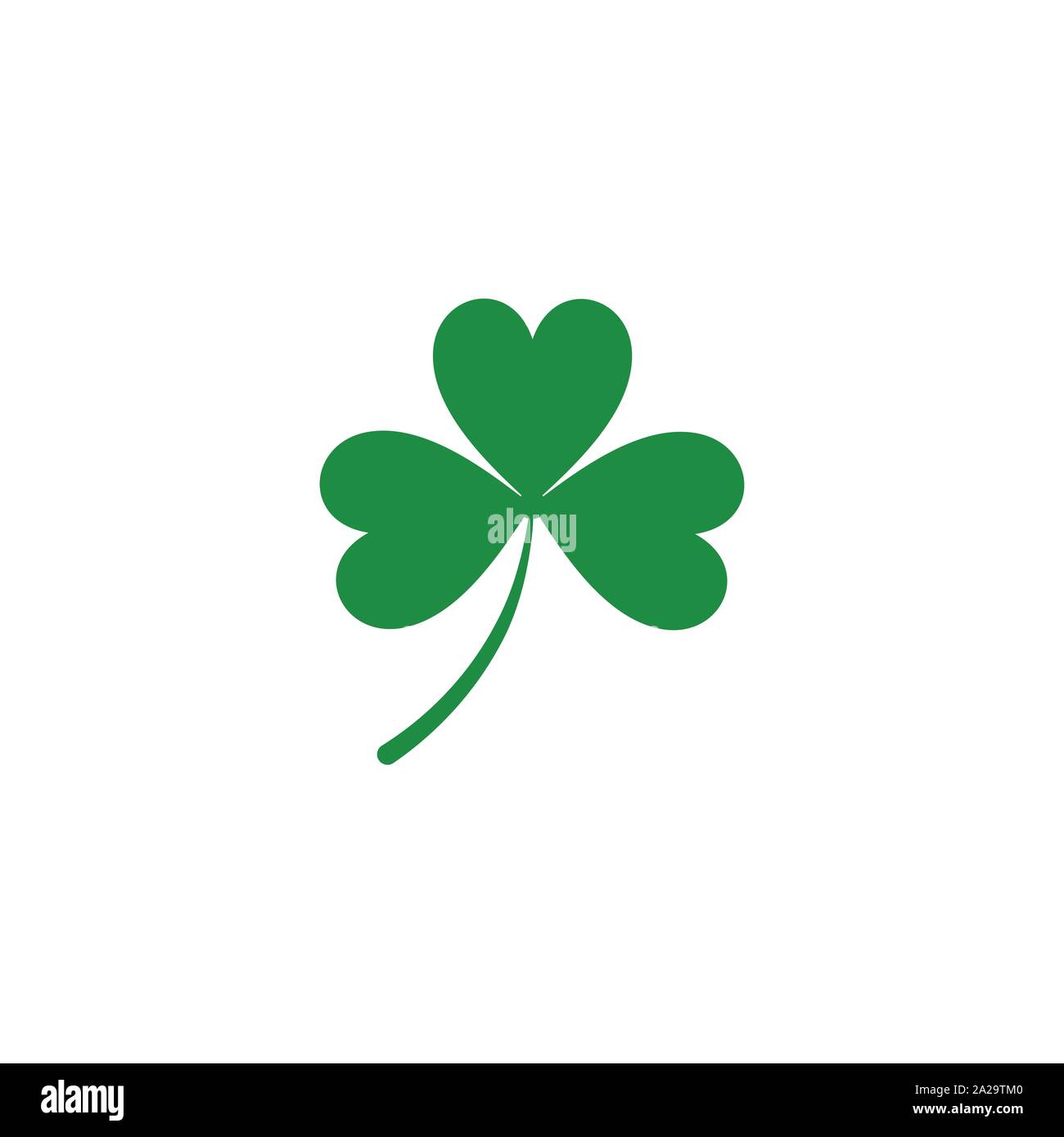 Green Clover Leaf icon Template Design Vector Stock Vector Image & Art ...