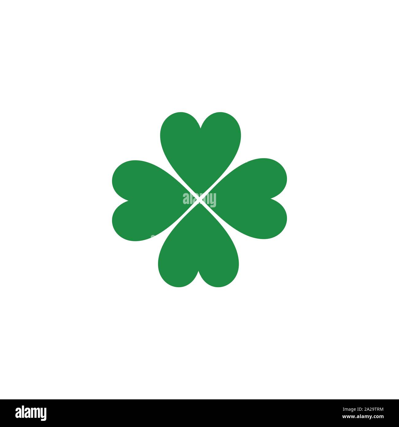 Green Clover Leaf icon Template Design Vector Stock Vector Image & Art ...