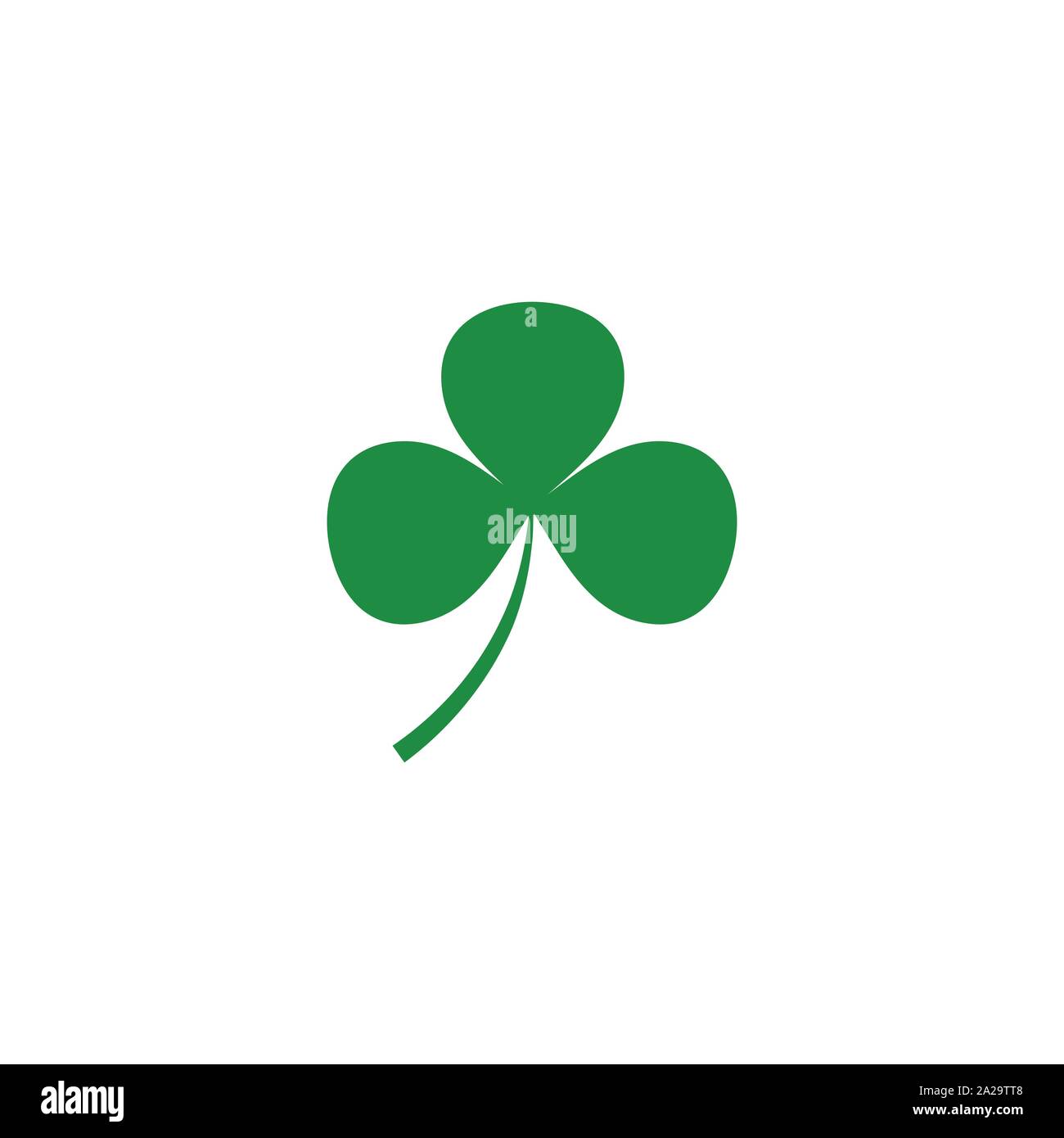 Green Clover Leaf icon Template Design Vector Stock Vector Image & Art ...