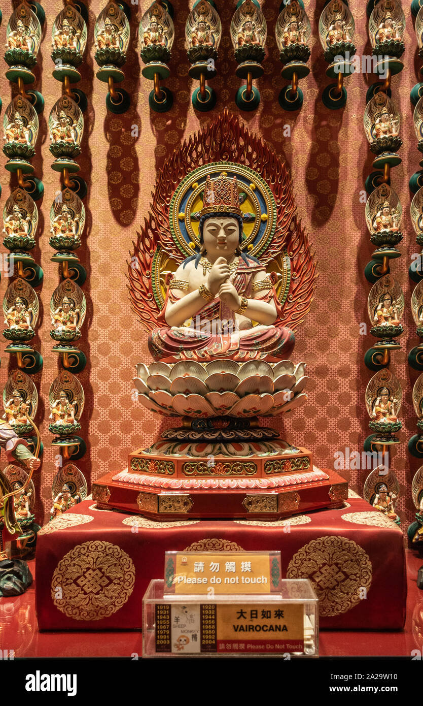 Singapore March 22, 2019 Buddha Tooth Relic Temple in Chinatown