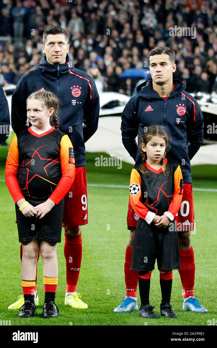 London, UK. 01st Oct, 2019. Joshua Kimmich of Bayern Munich pre match  during the UEFA Champions League group match between Tottenham Hotspur and  Bayern Munich at Wembley Stadium, London, England on 1