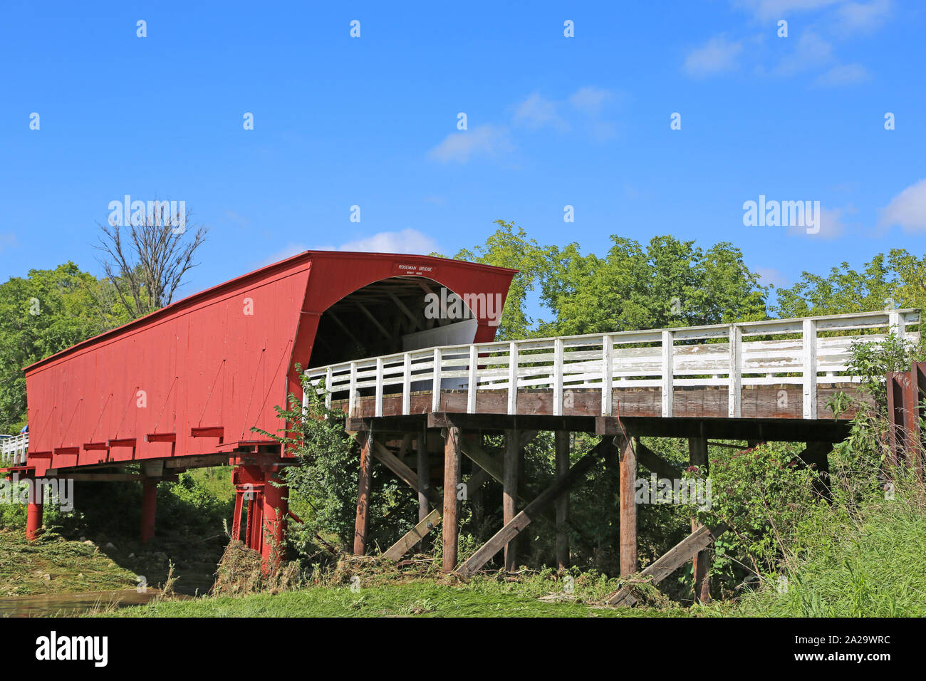 Roseman Bridge, Iowa Stock Photo