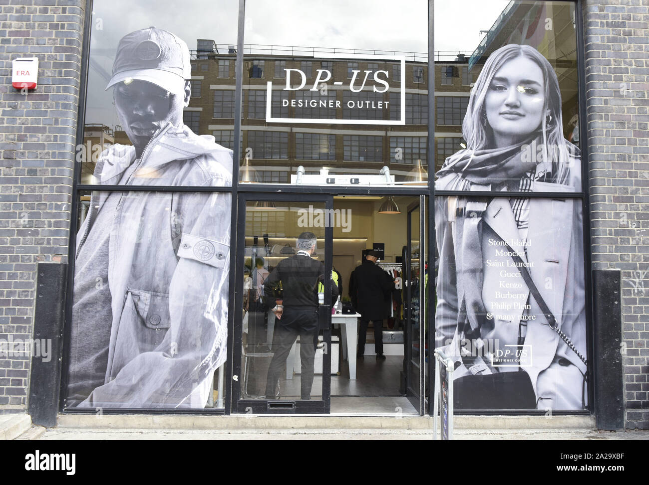 London, UK. 26th Sep, 2019. DP-US, Designer outlets shop and logo seen in  Shoreditch, East London. Credit: Petra Figueroa/SOPA Images/ZUMA Wire/Alamy  Live News Stock Photo - Alamy