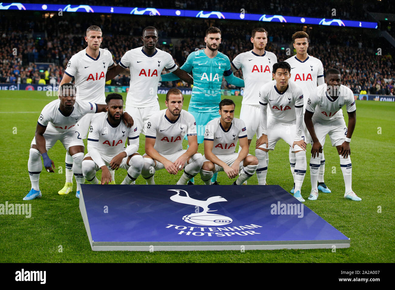 How Tottenham lined up in their first ever Champions League game