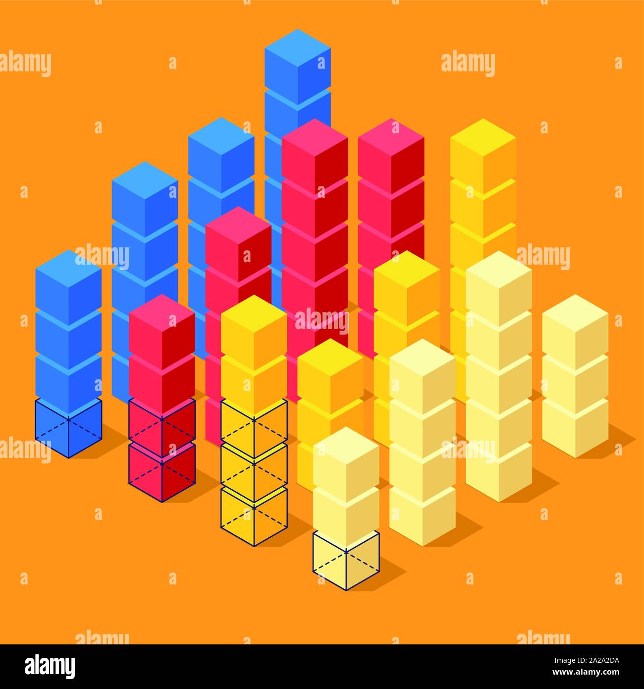 Cluster cubes Stock Vector Images - Alamy