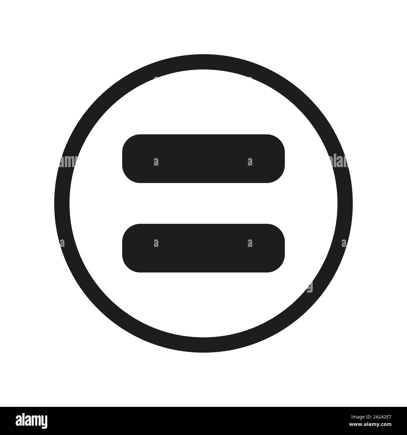  equal sign. flat style. equal icon illustration isolated on white ...