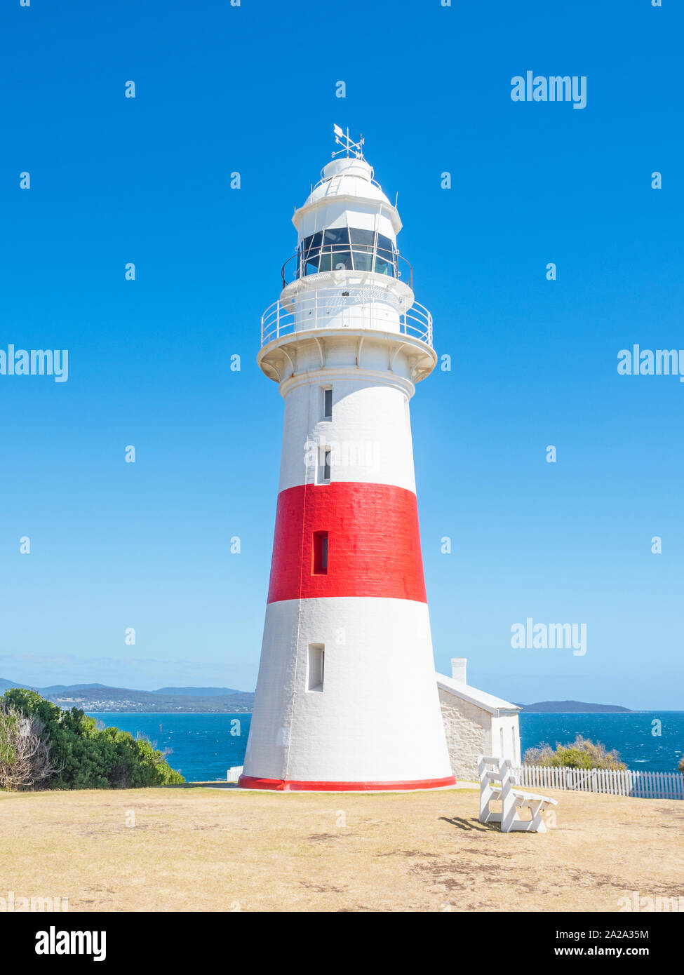 Low Head Lighthouse is in Low Head, Tasmania, just north of Town
