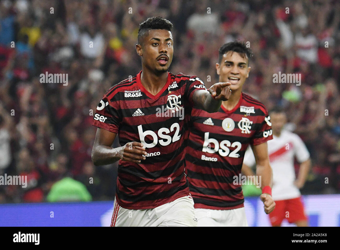 Rio de Janeiro, Brazil, September 25, 2019. Flamengo soccer player