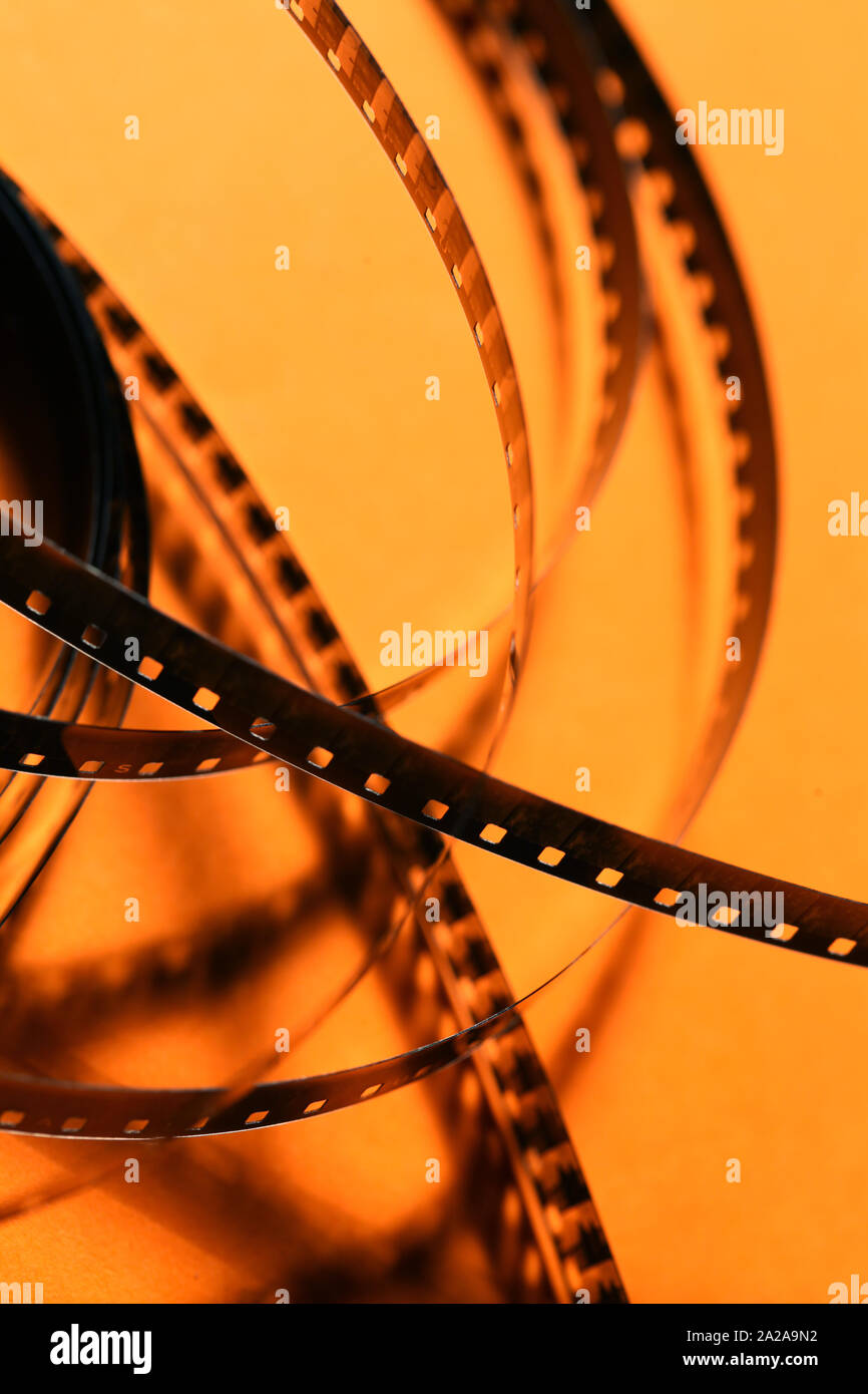 Close up of an Old 8mm film strip Stock Photo - Alamy