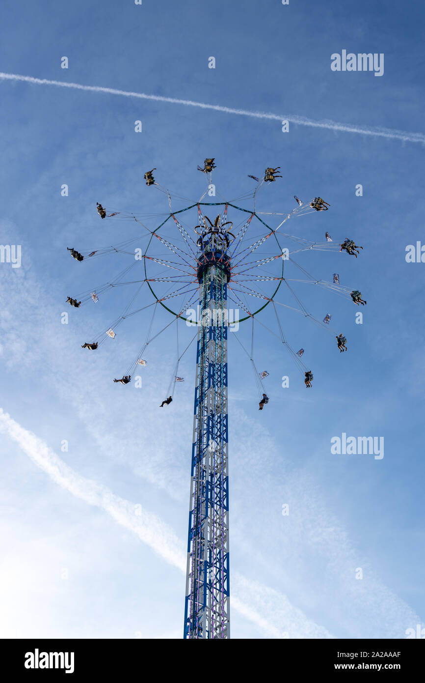 Munich, Germany 2019, September 19 people on a tallest