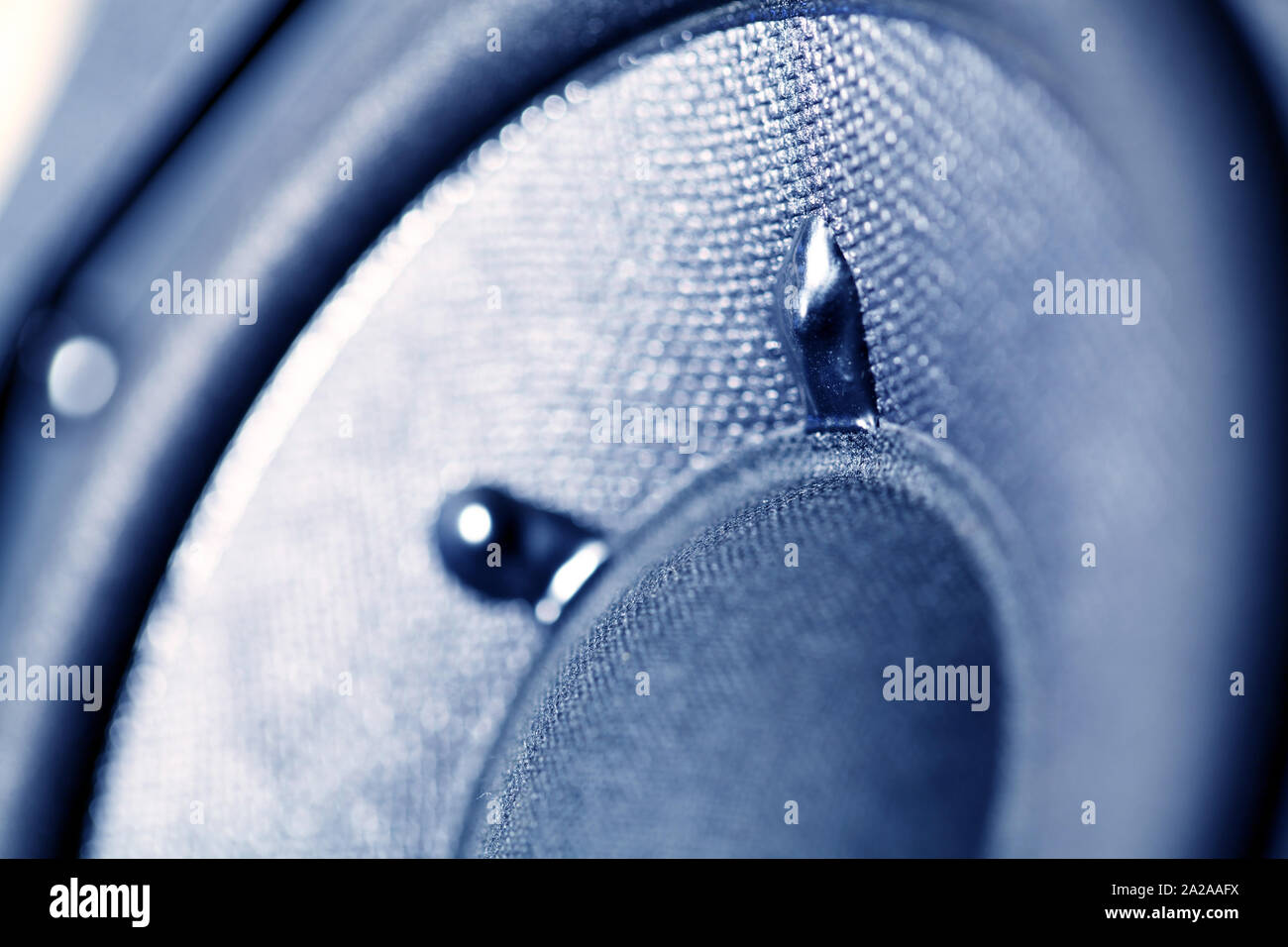 Close up of a Audio Woofer Stock Photo