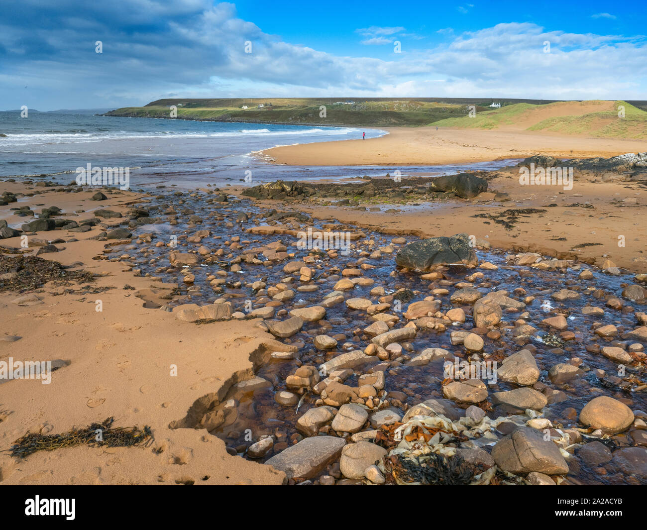 Slaggan Bay beach on the banks of the Minch Wester ross Scotland Stock Photo